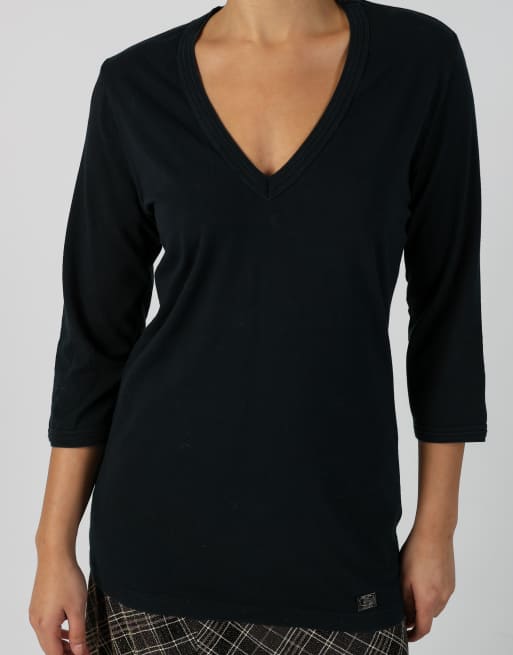 Vintage Burberry L woven top in black, 4 of 4