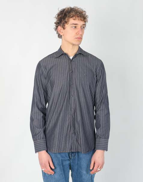 Vintage Burberry m long sleeve shirt in black - view 1