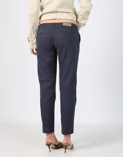 Vintage Burberry M woven trousers in navy blue, 2 of 4
