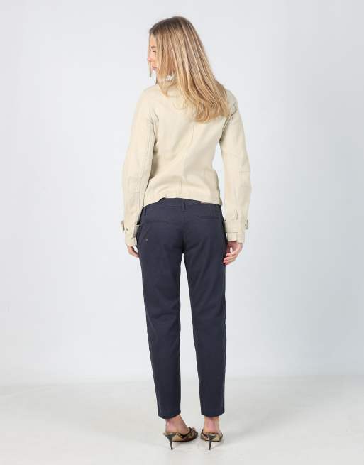 Vintage Burberry M woven trousers in navy blue, 3 of 4