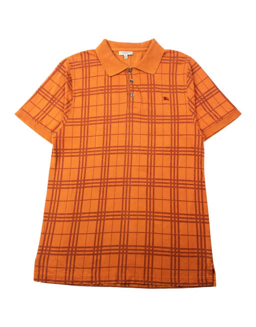 Vintage Burberry Nova Check Polo Shirt Size L