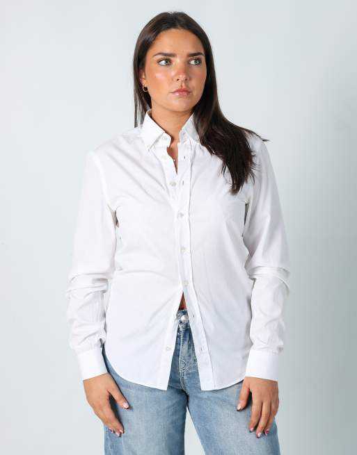 Vintage Burberry S shirt in white