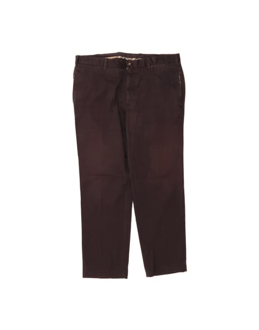 Vintage Burberry Slim Chino Trousers It 52 2XL W38 L28 In Blue