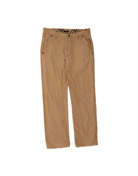 Vintage Burberry Straight Chino Trousers It 46 Small W32 L29 In Beige - view 1