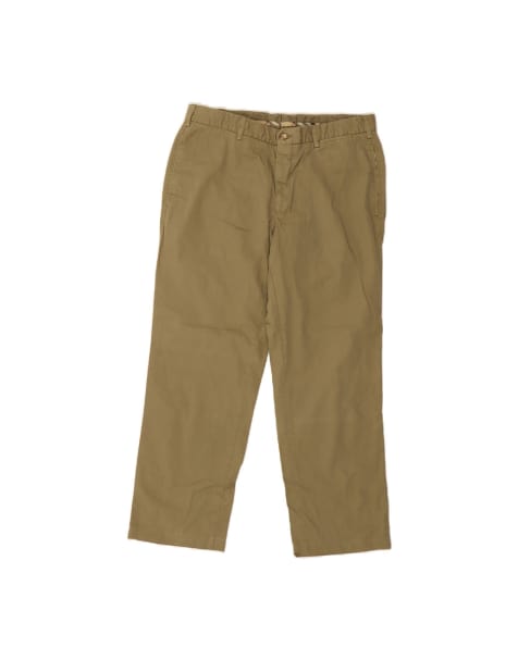 Vintage Burberry Straight Chino Trousers It 52 XL W38 L28 In Khaki - view 1