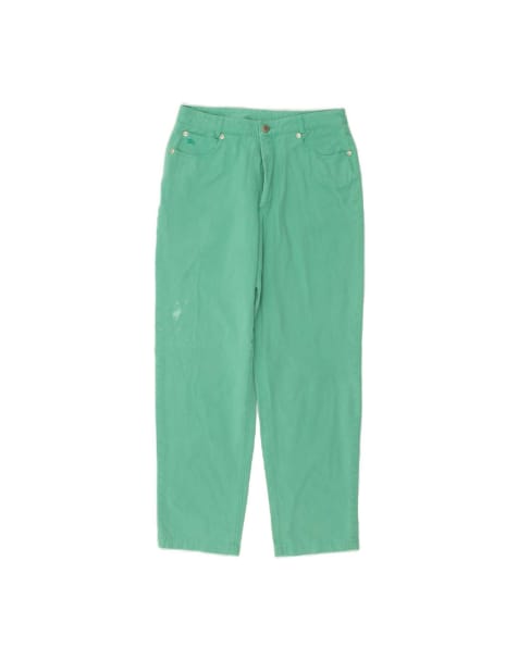 Vintage Burberry Tapered Casual Trousers It 44 Medium W28 L26 In Green - view 1