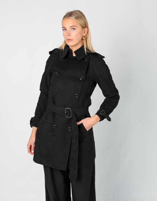 Vintage Burberry xs trench coat in black