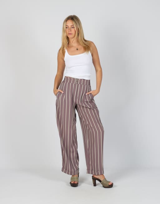Vintage Byblos XS woven trousers in lilac purple