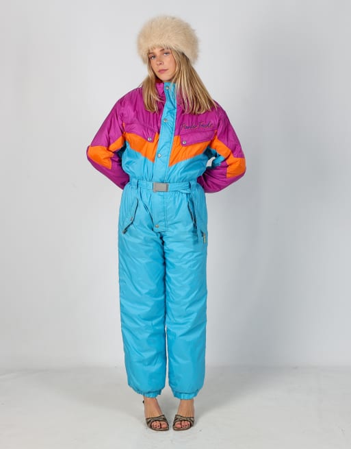 Vintage Cacao S ski suit in blue