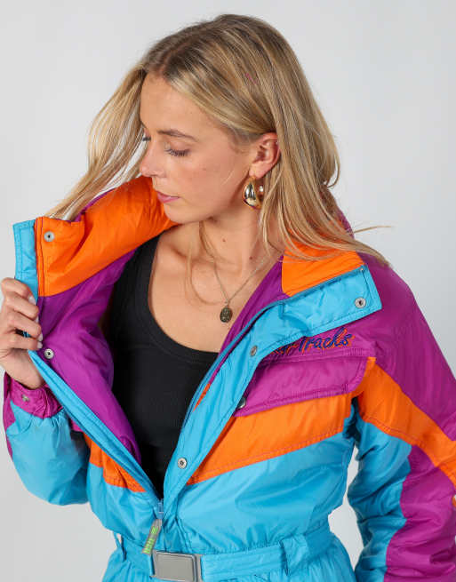 Vintage Cacao S ski suit in blue, 4 of 4