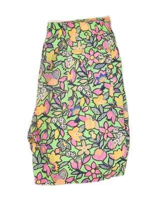 Vintage Cacharel Size L Floral Casual Shorts in Multicoloured