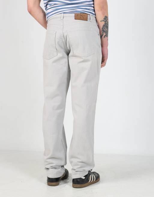 Vintage Calvin Klein 31x34 denim jeans in light grey