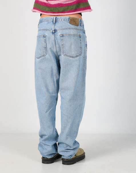 Vintage Calvin Klein 32x30 denim jeans in light blue - view 1