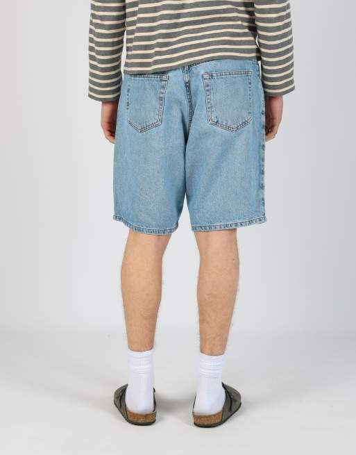 Vintage Calvin Klein 34x19 denim jorts shorts in light blue