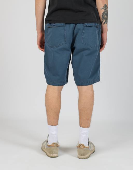 Vintage Calvin Klein 34x21 canvas cargo shorts in navy blue, 2 of 4