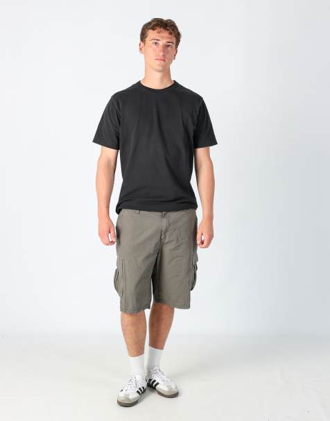 Vintage Calvin Klein 36x33 canvas cargo shorts in brown - view 1