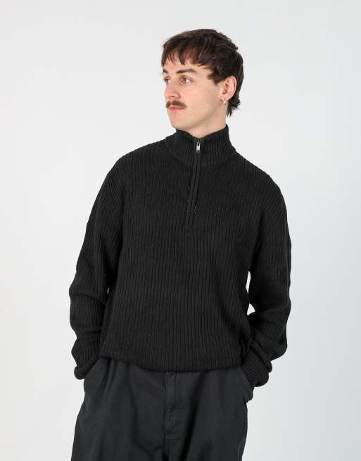 Vintage Calvin Klein l knit sweatshirt in black