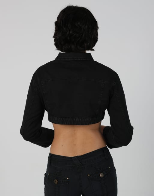 Vintage Calvin Klein S denim jacket in black, 2 of 4