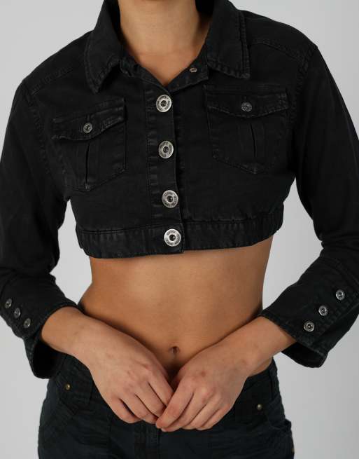 Vintage Calvin Klein S denim jacket in black, 4 of 4