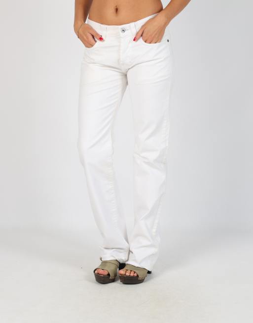 Vintage Calvin Klein S straight jeans in white, 2 of 4