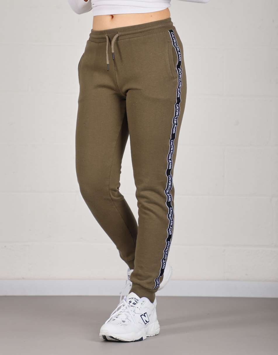 Vintage Calvin Klein Size UK 16 joggers in khaki green