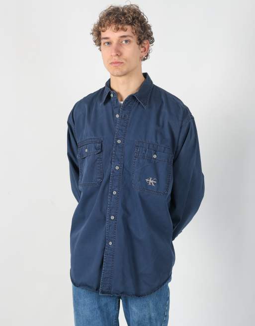 Vintage Calvin Klein xl long sleeve shirt in navy blue, 2 of 4