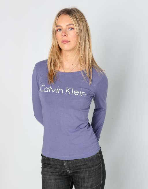 Vintage Calvin Klein XS long sleeve top in lilac purple