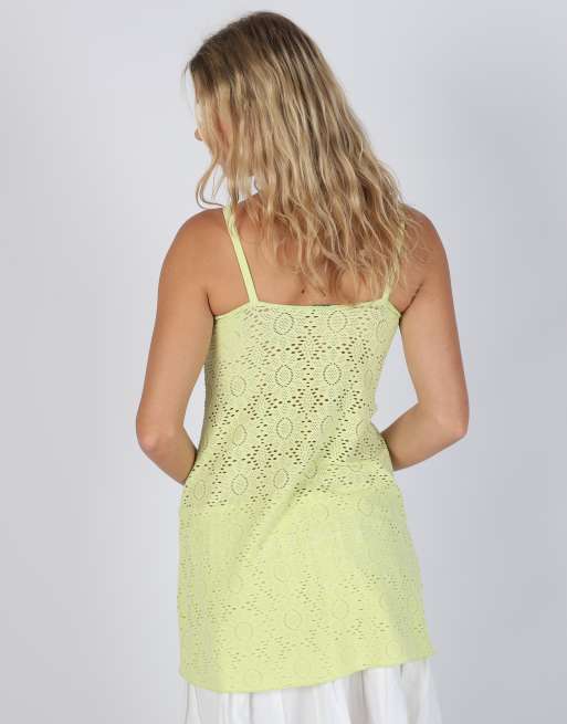 Vintage Calzedonia XS cami in light green, 2 of 4