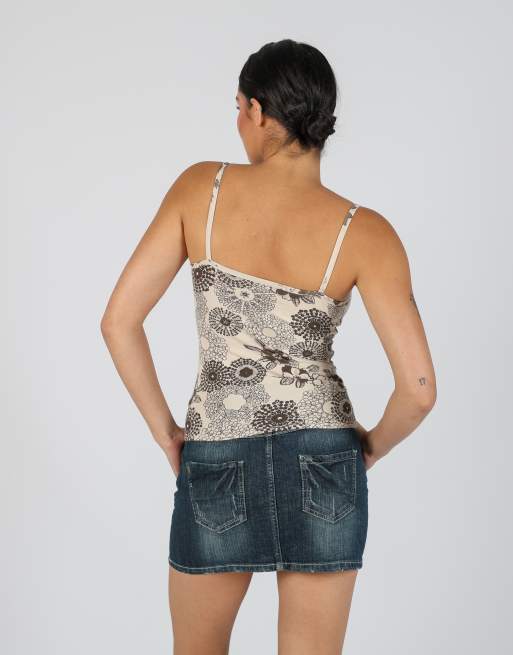 Vintage Camaieu XS cami in beige, 2 of 4