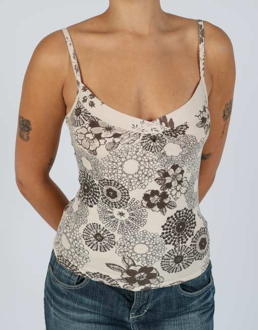 Vintage Camaieu XS cami in beige, 4 of 4
