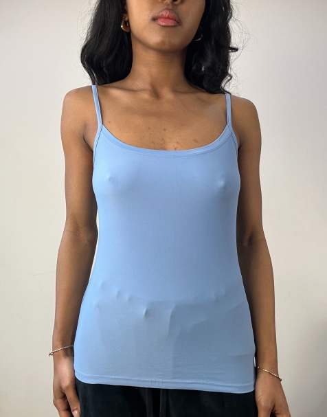Vintage cami top in blue - view 1