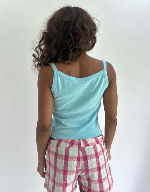 Vintage cami top in blue, 2 of 4