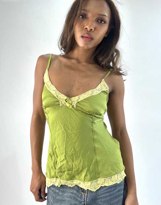 Vintage cami top in green
