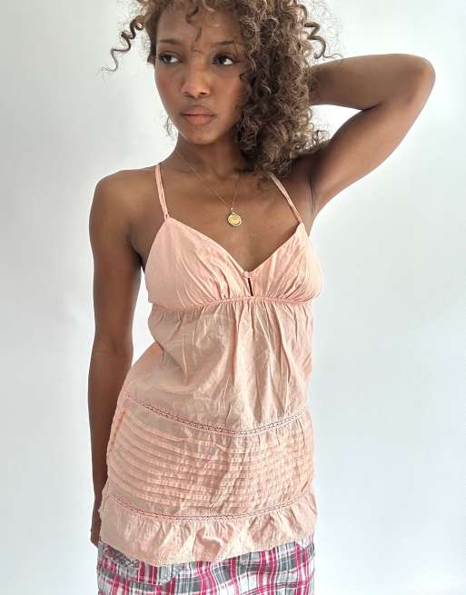 Vintage cami top in light pink, 1 of 5