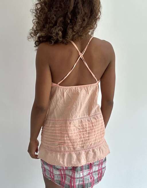 Vintage cami top in light pink, 2 of 5