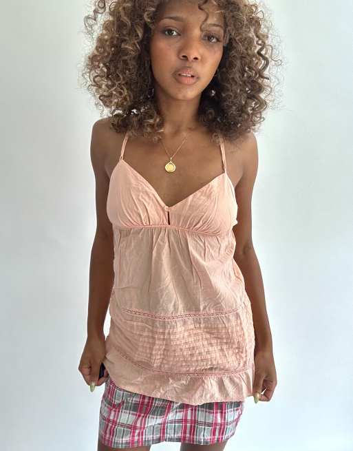 Vintage cami top in light pink, 4 of 5