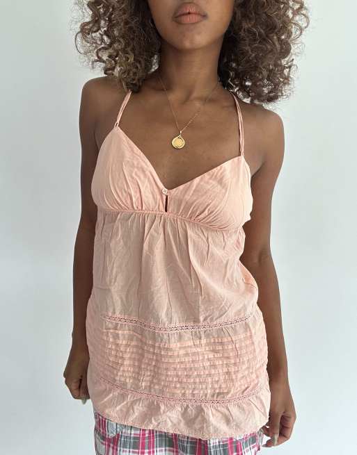 Vintage cami top in light pink, 5 of 5