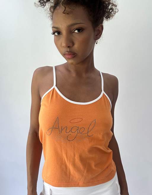 Vintage cami top in orange