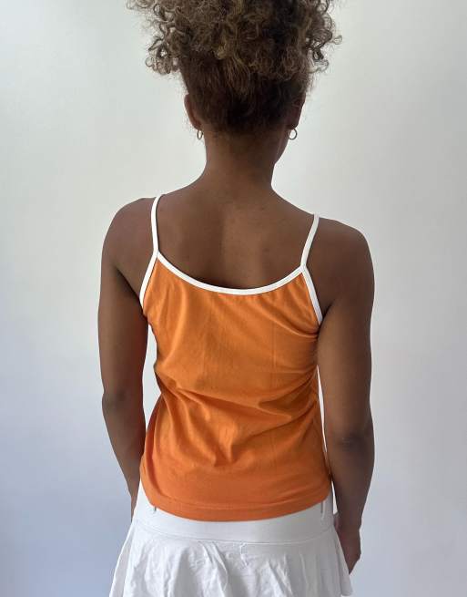 Vintage cami top in orange, 2 of 4
