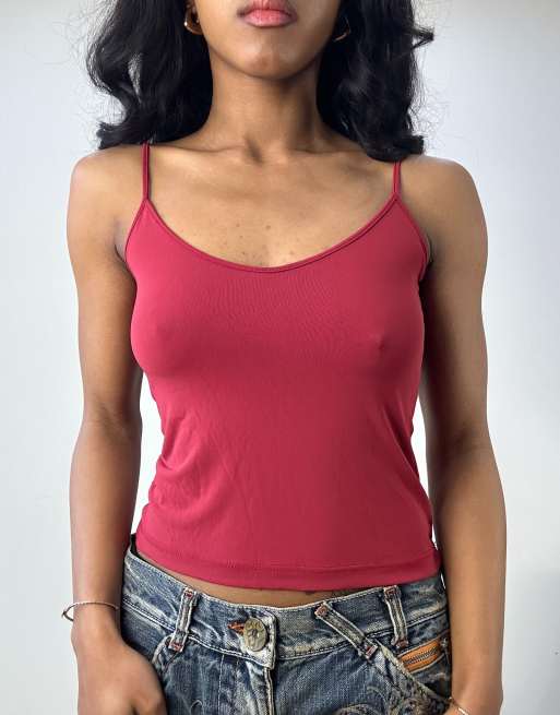 Vintage cami top in red