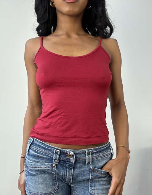 Vintage cami top in red