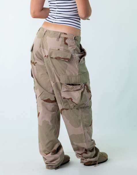 Vintage  Camo 34x32 Woven Cargo Pants Khaki Green - view 1