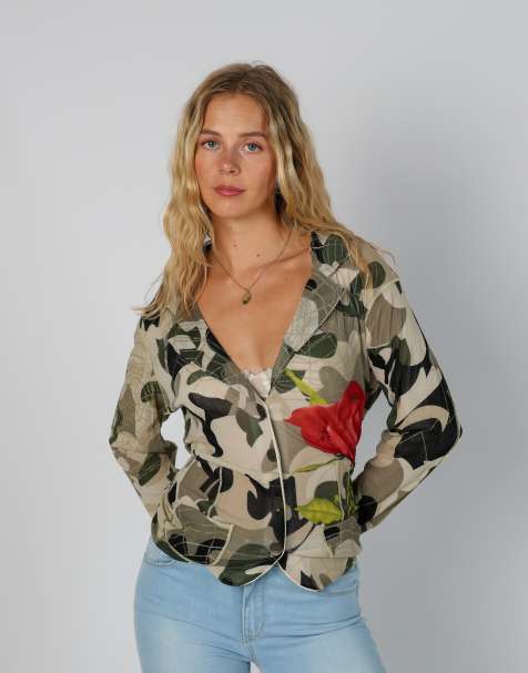 Vintage Camomilla M blouse in beige - view 1