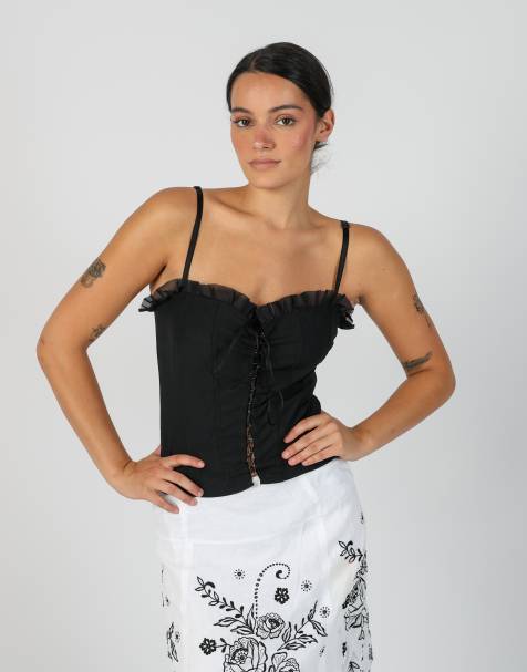 Vintage Camomilla S corset in black - view 1