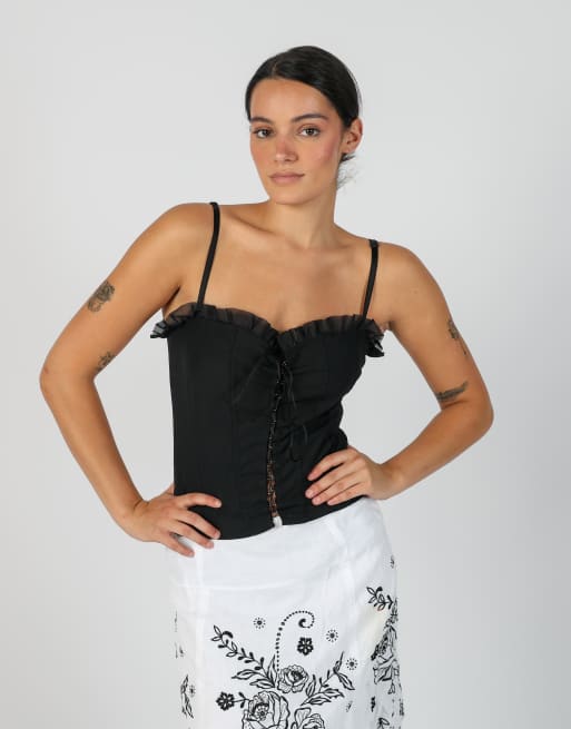 Vintage Camomilla S corset in black