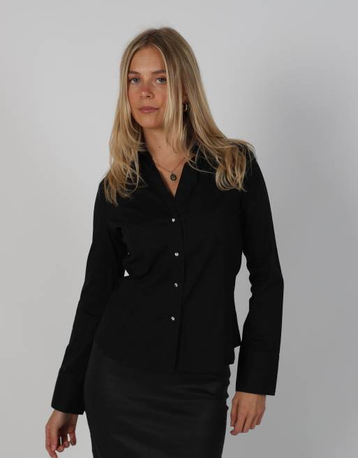 Vintage Camomilla S shirt in black, 1 of 4