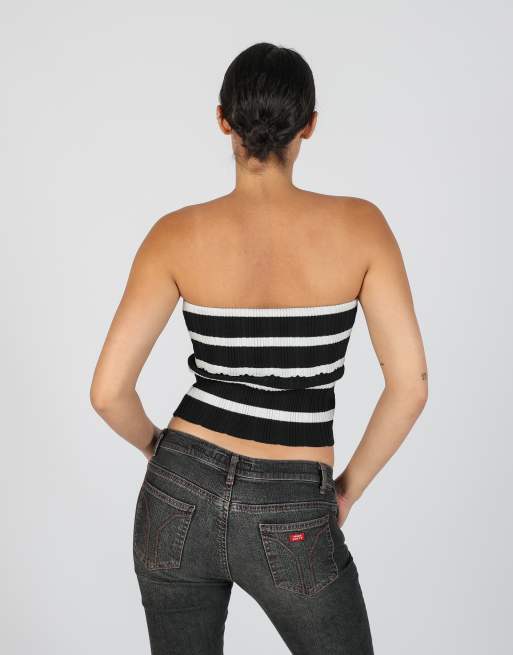 Vintage Candida XXS knitted top in black, 2 of 4