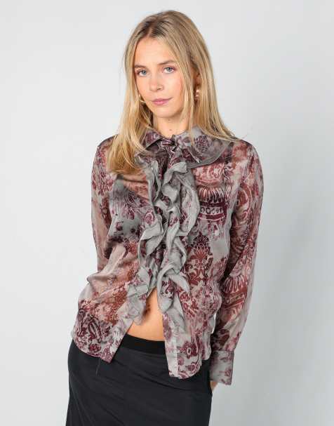 Vintage Cannella S blouse in grey - view 1