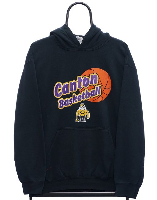 Vintage Canton Basketball size S hoodie in black