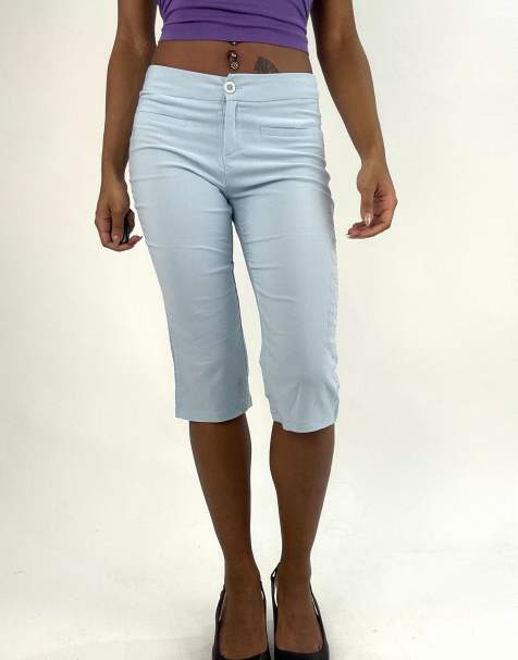 Vintage capris in blue - view 1